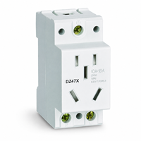 Prise modulaire DELIXI DZ47X pour rail DIN, 250V 440V AC 10A 16A 25A