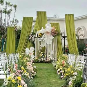 <span class=keywords><strong>ผ้า</strong></span><span class=keywords><strong>ม่าน</strong></span>ไหมนมยืดหยุ่นสองด้านสำหรับงานแต่งงาน งานเฉลิมฉลอง ฉากหลังเวที ตกแต่งเพดาน - Product Image 2