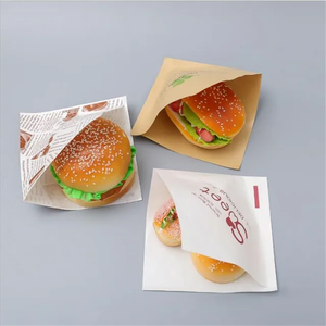 Bolsas de Papel Kraft Marrón para Alimentos, Empaque Higiénico para Llevar, Bolsa de Papel Impermeable y Resistente a la Grasa para Cafeterías y Panaderías - Product Image 1