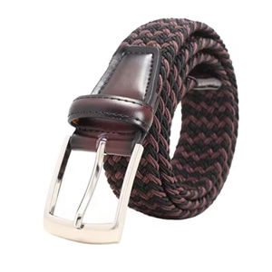 <span class=keywords><strong>Ceinture</strong></span> élastique <span class=keywords><strong>tressée</strong></span> réglable vintage pour <span class=keywords><strong>homme</strong></span> avec logo personnalisé et couleur personnalisée, avec boucle en alliage - Product Image 1