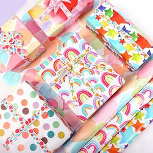 กระดาษศิลปะซิลิโคนหลากสีขนาด43*300ซม. ม้วนกระดาษห่อของขวัญแบบกำหนดเองสำหรับวันวาเลนไทน์ - Product Image 6
