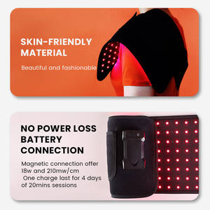 IDEATHERAPY Hochwertiges tragbares 660nm 850nm Infrarot-Rotlichttherapie-<span class=keywords><strong>Massage</strong></span> gürtel Handgerät zur Schmerz linderung Taillen gürtel - Product Image 5