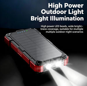 Batterie externe <span class=keywords><strong>solaire</strong></span> 20000mAh 22.5W avec charge rapide PD, câbles intégrés, double lumière, <span class=keywords><strong>chargeur</strong></span> <span class=keywords><strong>portable</strong></span> en plastique pour extérieur - Product Image 5
