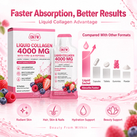 Boisson au collagène liquide OKTW 4000mg avec peptides de collagène pour une peau, des cheveux et des ongles éclatants – Complément beauté sain