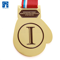 Médailles personnalisées sur le thème de la boxe, or, argent, bronze, pour les compétitions de combat, cadeau de récompense