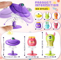 HC Monster Spring Launchers Klassieke Plastic Speelgoed Springende Popper & Pop-up Springkussens voor 5-7 Jarigen Educatief
