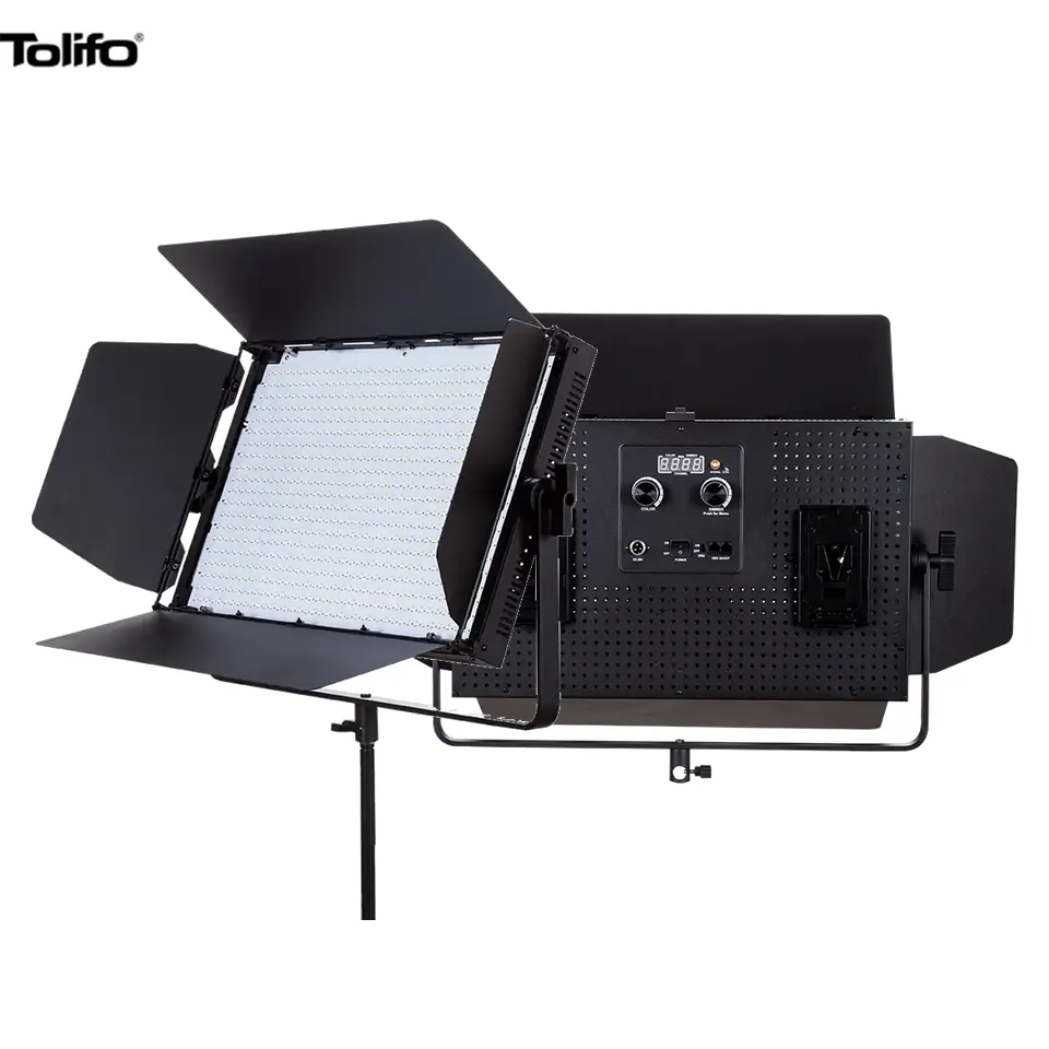 O equipamento 3200-5600K da iluminação da fotografia de Tolifo 200W conduziu o painel claro video do estúdio com controlo a distância sem fio