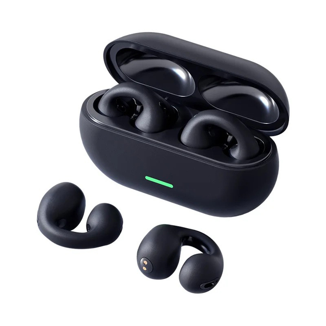 A02 New Design Ear Clip Style Earbuds Air Conduction Ear Cuffs Earphones Mini True Wireless Sport Earhook Headphones