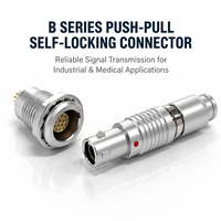 Connecteur circulaire métallique Push-Pull à 2 broches FGG.0B pour instruments de laboratoire