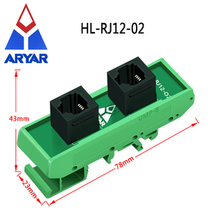 บอร์ดฝ่าวงล้อมแนวตั้ง <span class=keywords><strong>RJ12</strong></span>กับ <span class=keywords><strong>RJ12</strong></span>อะแดปเตอร์ตัวแยกราง DIN - Product Image 2
