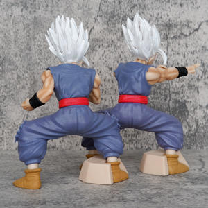 Figurine d'anime boules de dragons figurine d'anime gohan bête 17cm figurine accroupie modèle de pose de bataille statue vente en gros - Product Image 4