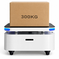 Châssis de robot AGV M80, charge utile de 300 kg, navigation personnalisée, SDK ouvert, processeur Intel Core I5, précision de positionnement de 5 cm pour entrepôt