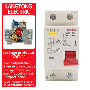 Chmshdg 30mA 2P25A RCBO สวิตช์ป้องกันการรั่วไหลขนาดเล็ก RCBO 2 P เบรกเกอร์สอง <span class=keywords><strong>DZ47LE</strong></span> สวิตช์เบรกเกอร์ทั้งหมด - Product Image 2