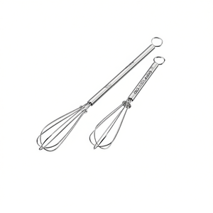 ชุดตะกร้อมือถือขนาดเล็ก 2 ชิ้น สแตนเลส ไม่ต้องใช้ไฟฟ้าสำหรับผสมน้ำสลัด - Product Image 2