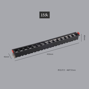 Noyo <span class=keywords><strong>precio</strong></span> directo de fábrica Empotrado Hotel Home Techo lineal <span class=keywords><strong>Downlight</strong></span> <span class=keywords><strong>LED</strong></span> Lámpara de rejilla lineal - Product Image 5