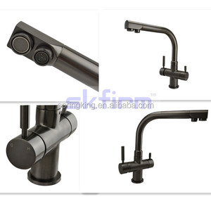 เครื่องกรองน้ำดื่มก๊อกน้ำห้องครัวสามทางสีดำ3ทางก๊อกน้ำห้องครัว Matt สีดำ <span class=keywords><strong>Triflow</strong></span> Tap - Product Image 3