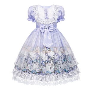 JIANGML Lolita Kleid Gothic Style - Japanese Maid Princess Dress Für Cosplay & Parties