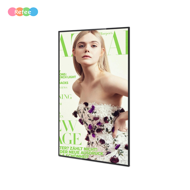 27 32 43 49 55inch Ultra Slim Commercial 4K Smart TV Metal Case Wall Mounted Indoor LCD Advertising Android WIFI Digital Signage