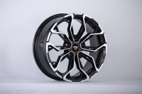 Jantes en alliage coulé Rep 245 17 pouces 7J 5-114.3 Noir Machine Face Multi Spoke Disponible Prêt à être expédié pour Renault RS