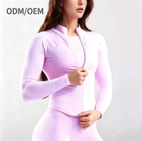 Veste de sport respirante Zippy pour femme, grande taille, à manches longues, avec fermeture éclair, pour la course, la gym, le Pilates et le yoga