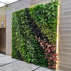 CuộN Hàng Rào Bảng Nhân Tạo Tùy Chỉnh Cỏ Gỗ Hộp Nhựa Cây Dọc Giả Tường Màu Xanh Lá Cây Để Trang Trí Sân Vườn - Product Image 1