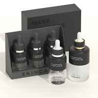 Flacon compte-gouttes en verre dépoli pour cosmétiques 30ml 60ml 100ml – Contenant vide pour sérum, huile essentielle et soins de la peau