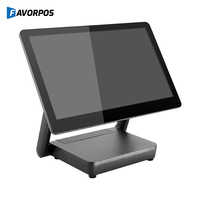 Terminal de point de vente pliable en aluminium pour comptoir, caisse enregistreuse avec côté magnétique, machine de point de vente