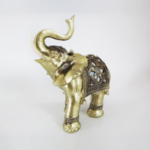 Statues d'éléphants thaïlandais Fengshui Good Luck avec figurines de collection surélevées - Product Image 3