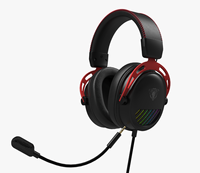 Headset Gaming Komputer Berkabel dengan Pencahayaan RGB Statis, Suara Berkualitas Studio, dan Kontrol Tombol untuk Gamer