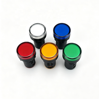 Lampe pilote LED rouge étanche à usage industriel, borne à vis AD16-22DS, 110V, trou de montage 22mm, plastique IP40, durée de vie 30000 heures