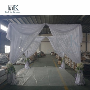 Aluminum Telescopic Pipe and Drape for Wedding Backdrop Decoration Supply and Activities Adjustable Pipe - Product Image 2