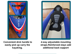 Zebec-Kayak <span class=keywords><strong>inflable</strong></span> de fábrica para una persona, barco de pesca, <span class=keywords><strong>kajak</strong></span> para deportes acuáticos - Product Image 4