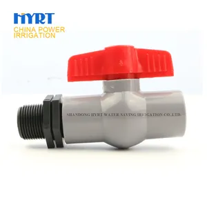 pvc ball valve plastic valves and fittings irrigation pipe fittings irrigation system for Agriculture greenhouses
