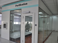 Cabine de salle blanche modulaire à parois rigides ISO 7, assemblage portable pour laboratoire