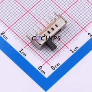 SS14D07VG4 Slide Switch Through hole-7P,14.8x4.4mm Switch Single Pole Double Throw Rectangle Pin Header PC Pin 14.8mm - Product Image 1