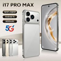 I17 Pro MAX Nouveau Modèle Orange Version Globale LTE Quad Core Smartphone Appareil Photo 108MP 16GB+1TB 8000mAh Français Espagnol Anglais
