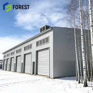 Steel Prefabricated Long-span Grid Structure Workshop & Warehouse Building with Heavy Equipment Storage <b>Shed</b> - Product Image 1