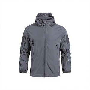 Chaqueta Softshell Impermeable y Cortavientos para Hombre, Ligera, para Montañismo y Deportes al Aire Libre, con Forro Polar Interior y Capucha - Product Image 2
