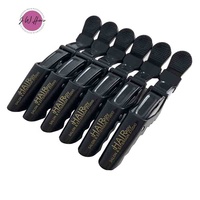 Pince de haute qualité pour coiffeur professionnel, pinces Crocodile avec Logo