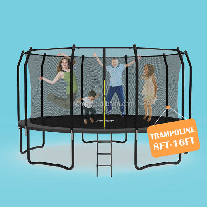 Tapis De Trampoline Rond 10FT – 54 Ressorts – Noir – Housse De Protection Sécurité