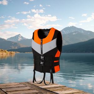 Veste de kayak en néoprène orange pour adultes et enfants, personnalisable en gros, directement de l'usine, gilet de sauvetage flottant - Product Image 6