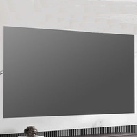 Écran de projection CAAVITS 100 120 150 pouces 4K HD, cadre fixe étroit, écrans noirs à rejet de lumière cristalline, montage mural, écran de cinéma