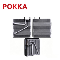 Inti Evaporator AC Otomatis untuk Truk Dongfeng Tianlong Tianjin, Suku Cadang Pengganti Evaporator AC Aluminium