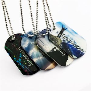 Usine En Ligne En Gros Personnalisé Pas Cher Hommes Zodiaque Collier En Acier Plaque - Product Image 2