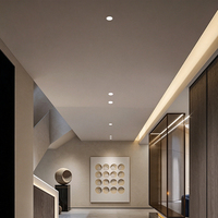 Spot encastré de plafond sans cadre en aluminium anti-éblouissement, rond, LED, 5W, 7W, 9W, 12W, 15W, petit downlight encastré pour maison et hôtel