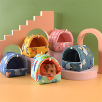 Cage chaude d'extérieur petits animaux, lit grotte pour hamburgers, cochon d'inde et chinchilas