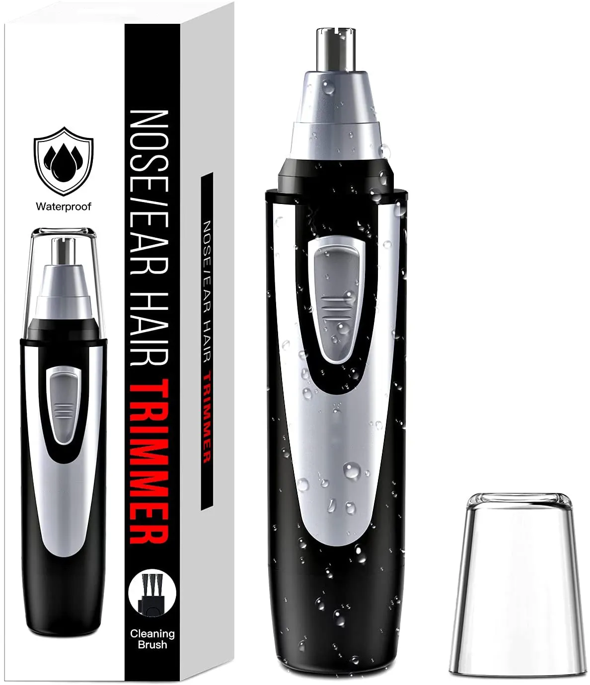Ear and Nose Hair Trimmer Clipper Professional Painless Eyebrow & Facial Hair Trimmer for Men Rechargeable Nose Trimmer