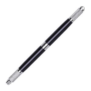 Double Headed Microblading Tattoo Pen Permanent <b>Makeup</b> Manual Pen for Eyebrow Blade Needle <b>Holder</b> Use - Product Image 4