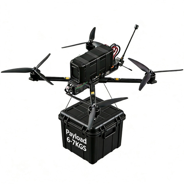 7KGS Heavy Payload FPV Drone 7 10 13 15 Inches, Long-distance Racing Drone FPV