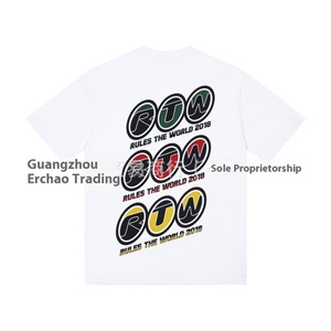 T-shirt à manches courtes pour homme, style hip-hop, imprimé Alcatraz Island, collection 25FW Cort Classic, coupe ample, décontracté, streetwear - Product Image 3